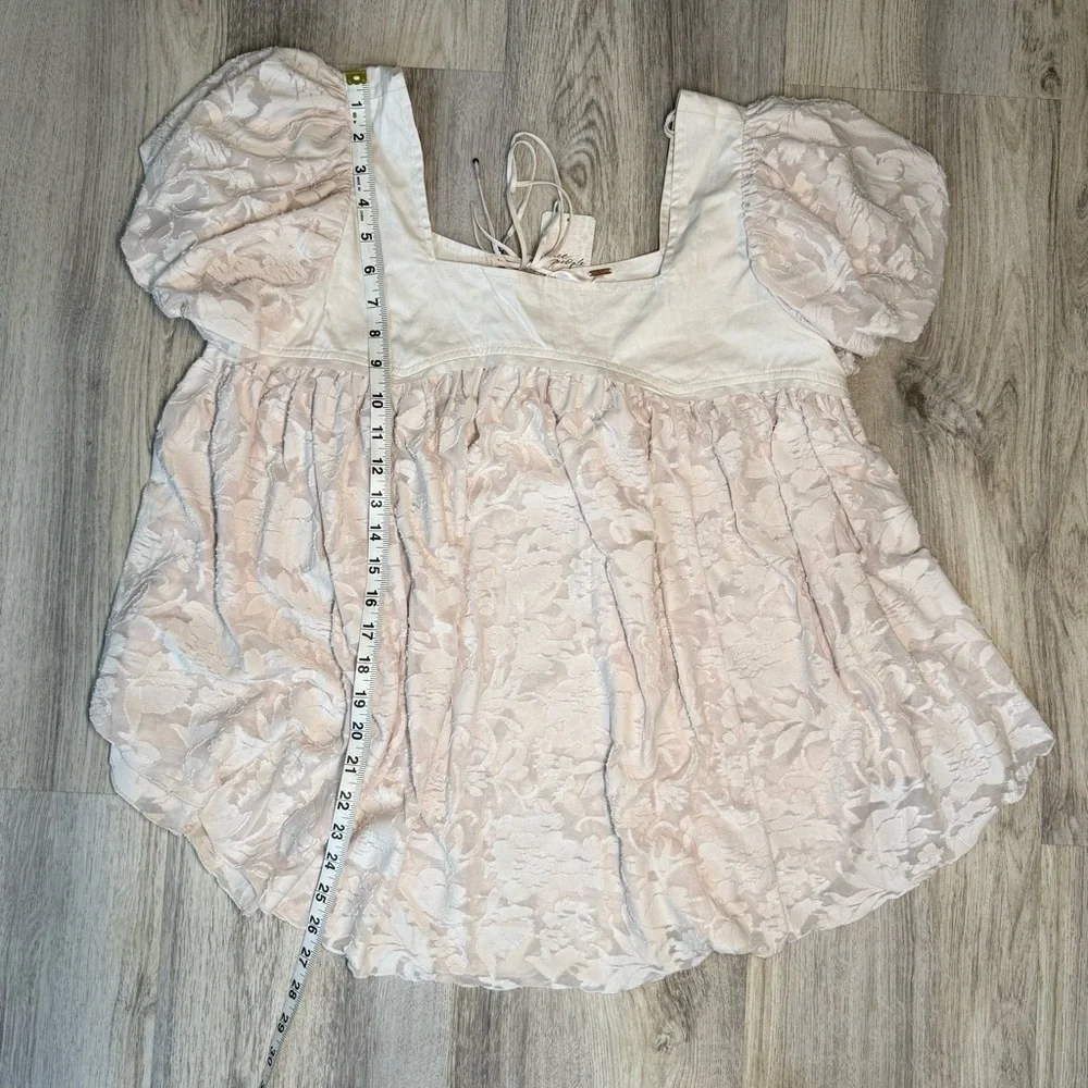 NWT‎ Free People Blouse Medium Color Beige